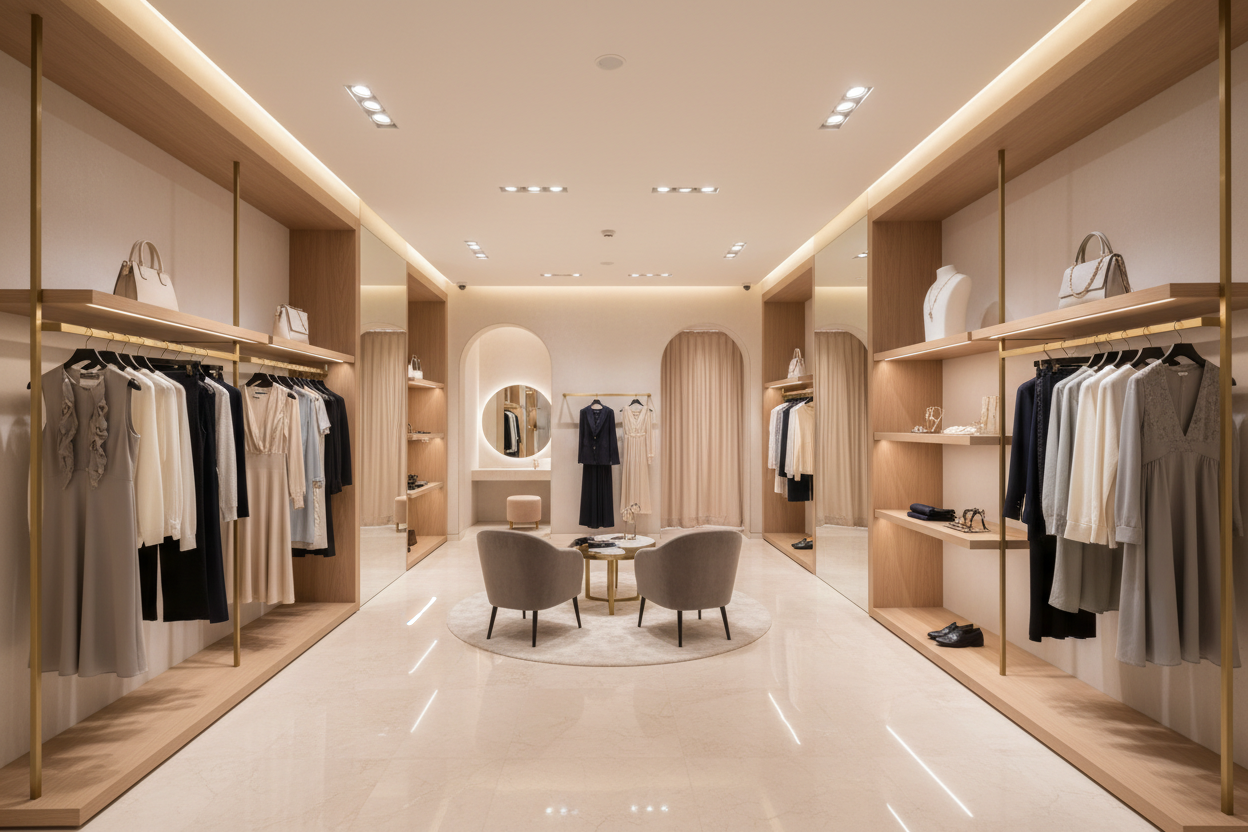 Interior de Tienda de Moda